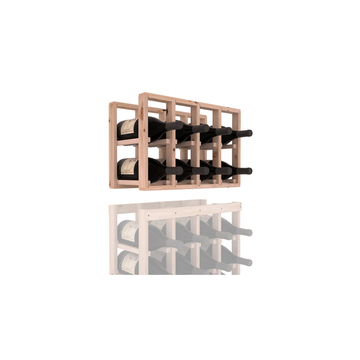 InstaCellar - 4 Column Magnum Extender Rack in Knotty Alder Unstained without WineSafe™ Satin Sealant