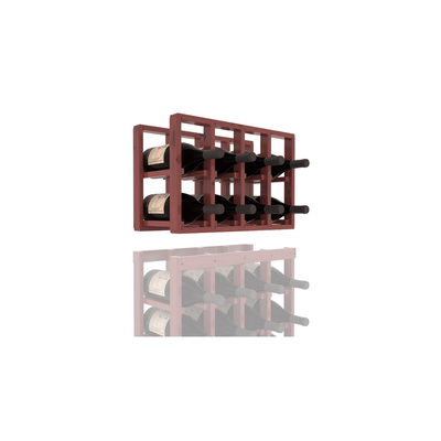 InstaCellar - 4 Column Magnum Extender Rack in Knotty Alder Cherry stained with WineSafe™ Satin Sealant