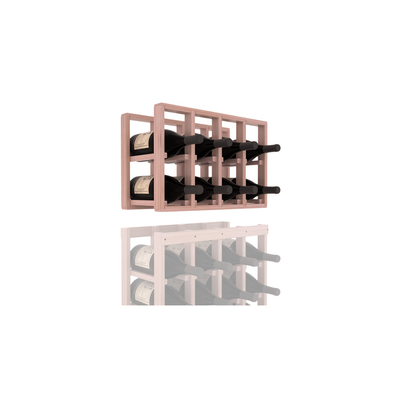 InstaCellar - 4 Column Magnum Extender Rack in Grand Mahogany Unstained with WineSafe™ Satin Sealant