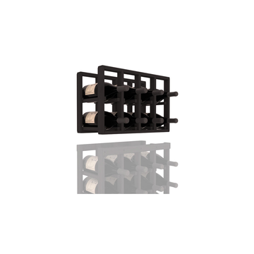 InstaCellar - 4 Column Magnum Extender Rack in Grand Mahogany Black stained without WineSafe™ Satin Sealant