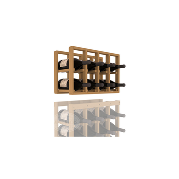 InstaCellar - 4 Column Magnum Extender Rack in Ponderosa Pine Oak stained without WineSafe™ Satin Sealant