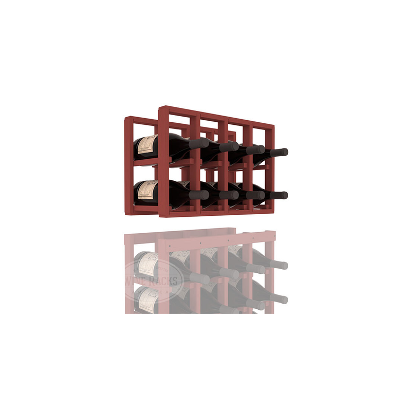 InstaCellar - 4 Column Magnum Extender Rack in Ponderosa Pine Cherry stained without WineSafe™ Satin Sealant