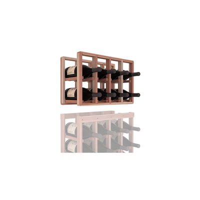 InstaCellar - 4 Column Magnum Extender Rack in Premium Redwood Unstained without WineSafe™ Satin Sealant