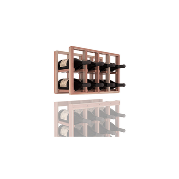 InstaCellar - 4 Column Magnum Extender Rack in Premium Redwood Unstained with WineSafe™ Satin Sealant