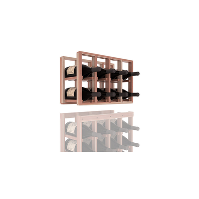 InstaCellar - 4 Column Magnum Extender Rack in Premium Redwood Unstained with WineSafe™ Satin Sealant