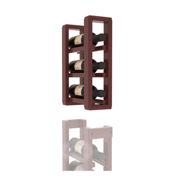 InstaCellar - 1 Column Split Extender Rack in Premium Redwood Cherry stained with WineSafe™ Satin Sealant