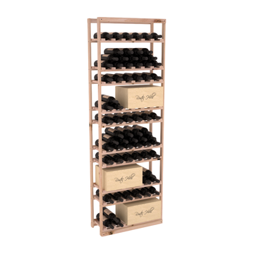 InstaCellar - Baker Style Case Rack in Knotty Alder Unstained without WineSafe™ Satin Sealant