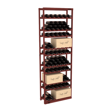InstaCellar - Baker Style Case Rack in Knotty Alder Cherry stained without WineSafe™ Satin Sealant