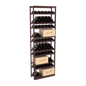 InstaCellar - Baker Style Case Rack in Grand Mahogany Walnut stained with WineSafe™ Satin Sealant