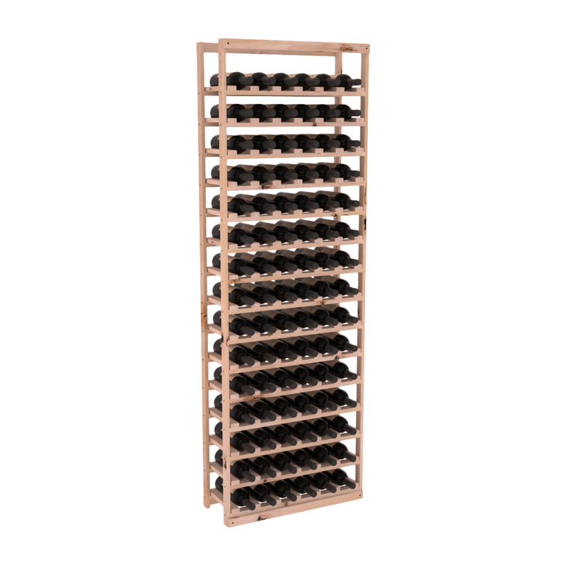 InstaCellar - Baker Style Bottle Rack in Knotty Alder Unstained without WineSafe™ Satin Sealant