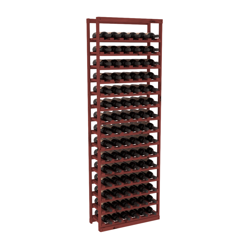InstaCellar - Baker Style Bottle Rack in Knotty Alder Cherry stained without WineSafe™ Satin Sealant