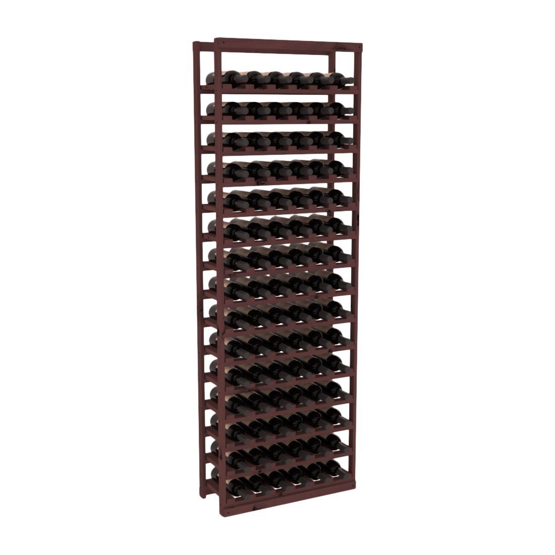 InstaCellar - Baker Style Bottle Rack in Knotty Alder Walnut stained without WineSafe™ Satin Sealant