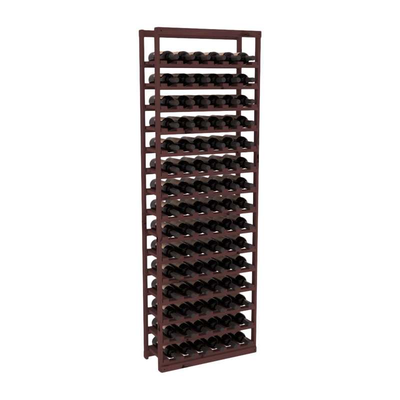 InstaCellar - Baker Style Bottle Rack in Knotty Alder Walnut stained without WineSafe™ Satin Sealant