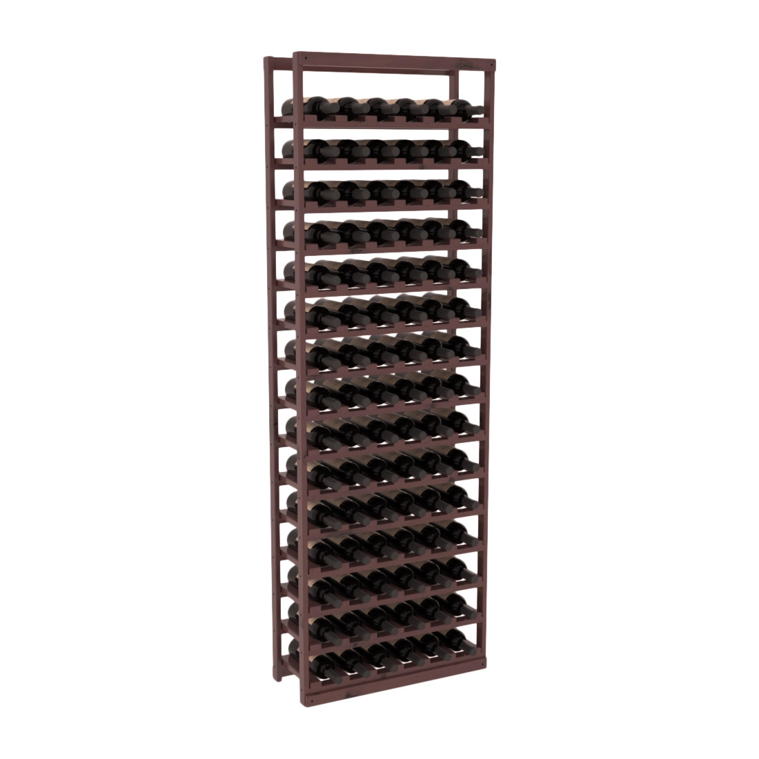 InstaCellar - Baker Style Bottle Rack in Knotty Alder Walnut stained with WineSafe™ Satin Sealant