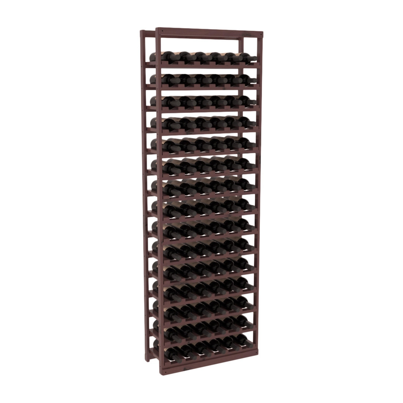 InstaCellar - Baker Style Bottle Rack in Knotty Alder Walnut stained with WineSafe™ Satin Sealant