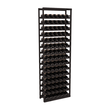 InstaCellar - Baker Style Bottle Rack in Knotty Alder Black stained without WineSafe™ Satin Sealant