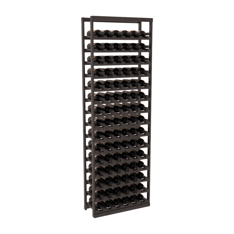 InstaCellar - Baker Style Bottle Rack in Knotty Alder Black stained with WineSafe™ Satin Sealant