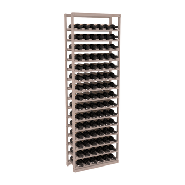 InstaCellar - Baker Style Bottle Rack in Knotty Alder Greywash stained without WineSafe™ Satin Sealant