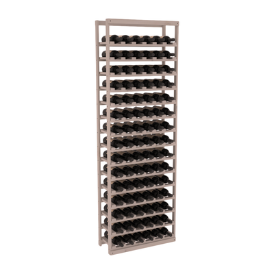InstaCellar - Baker Style Bottle Rack in Knotty Alder Greywash stained without WineSafe™ Satin Sealant