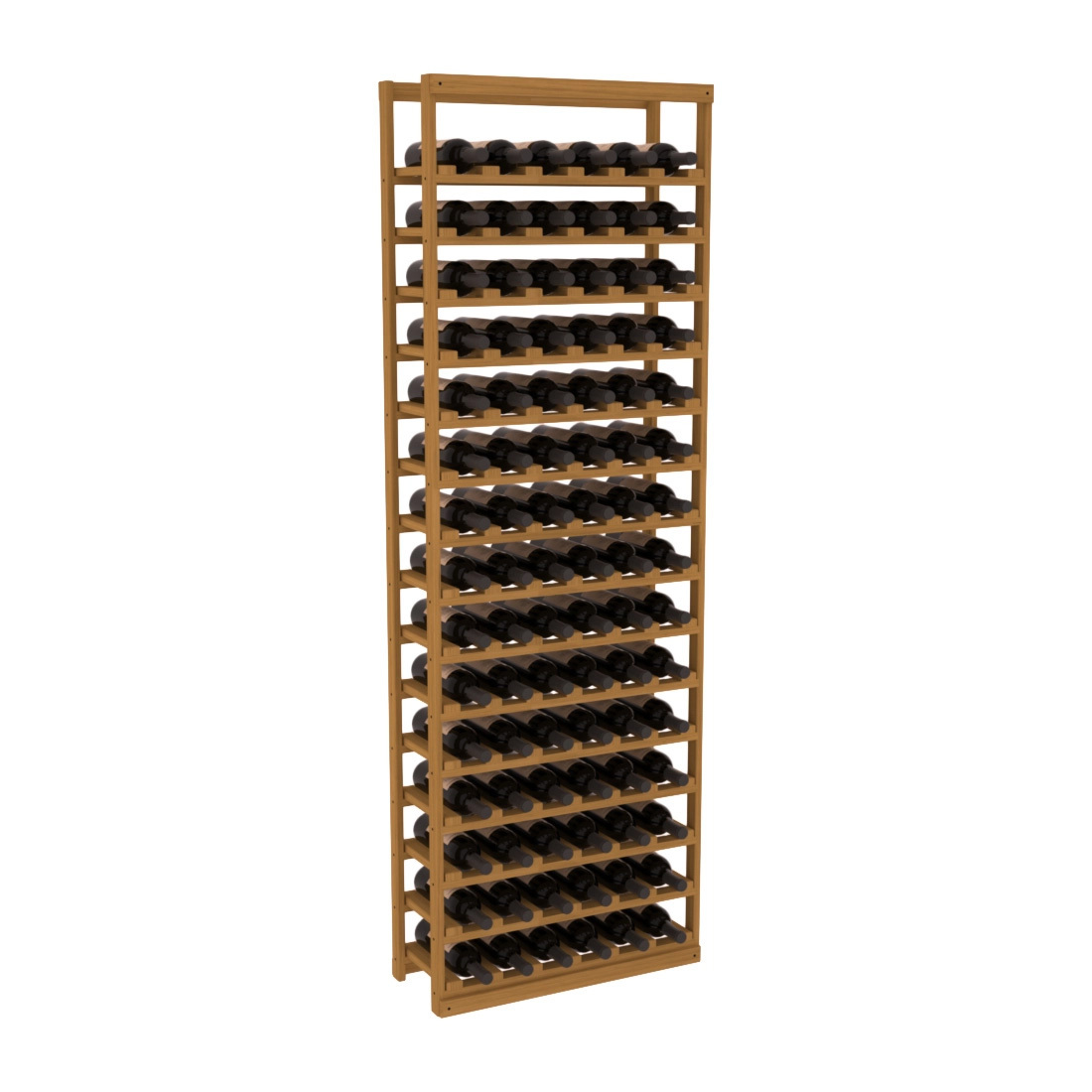 InstaCellar - Baker Style Bottle Rack in Grand Mahogany Oak stained without WineSafe™ Satin Sealant