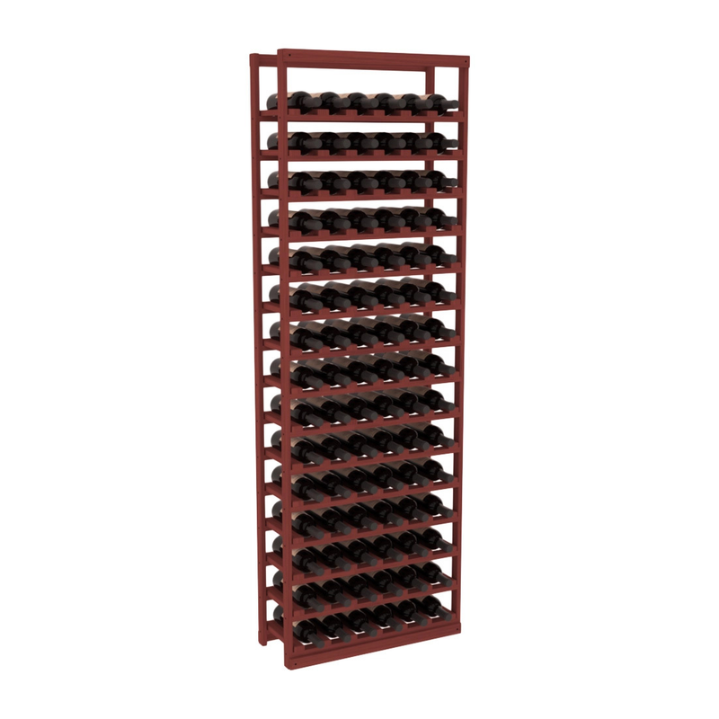InstaCellar - Baker Style Bottle Rack in Grand Mahogany Cherry stained without WineSafe™ Satin Sealant