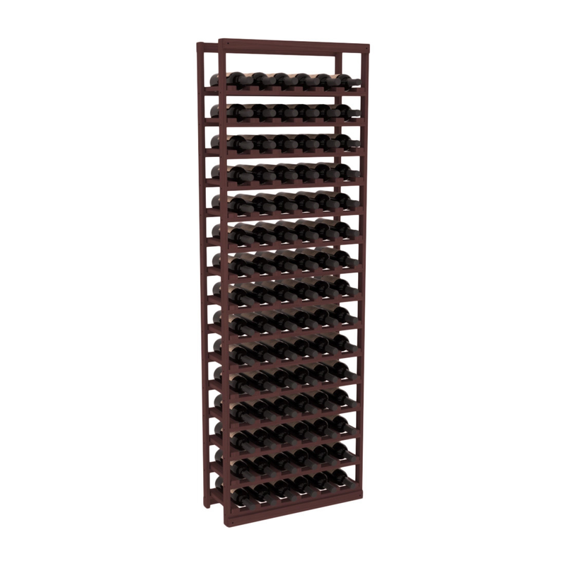 InstaCellar - Baker Style Bottle Rack in Grand Mahogany Walnut stained without WineSafe™ Satin Sealant