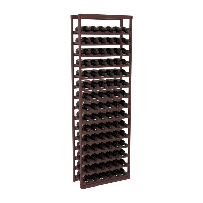 InstaCellar - Baker Style Bottle Rack in Grand Mahogany Walnut stained with WineSafe™ Satin Sealant