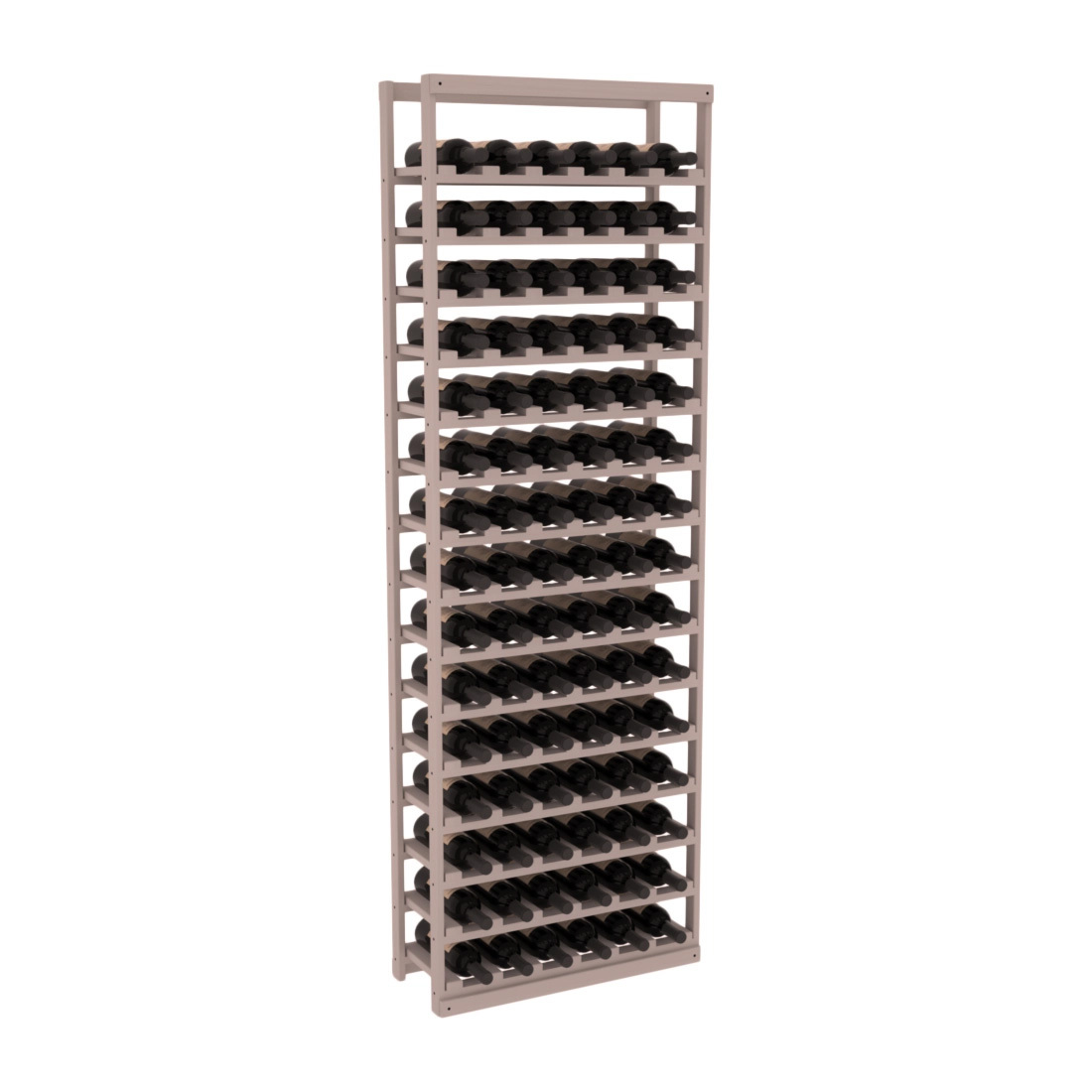 InstaCellar - Baker Style Bottle Rack in Grand Mahogany Greywash stained without WineSafe™ Satin Sealant