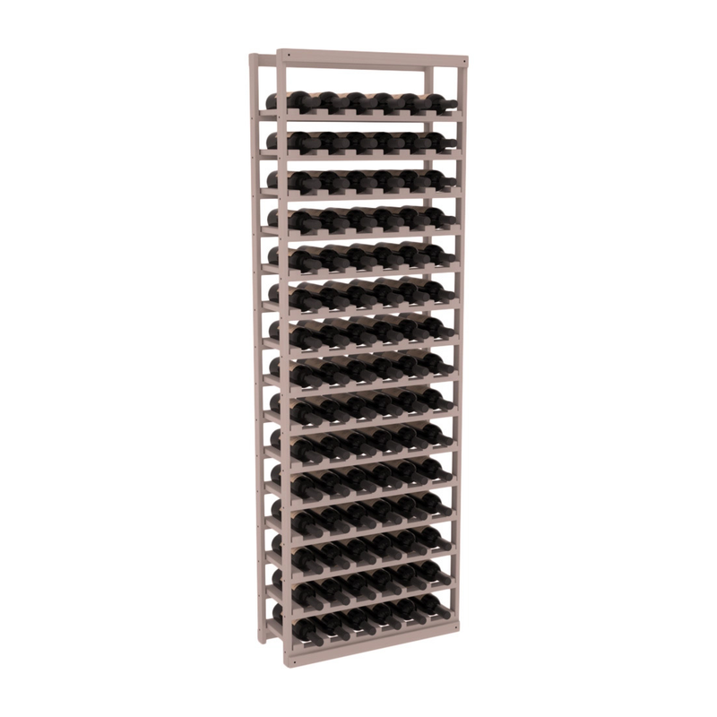InstaCellar - Baker Style Bottle Rack in Grand Mahogany Greywash stained without WineSafe™ Satin Sealant