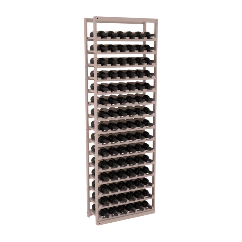InstaCellar - Baker Style Bottle Rack in Grand Mahogany Greywash stained with WineSafe™ Satin Sealant