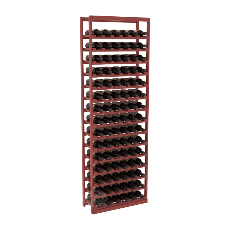 InstaCellar - Baker Style Bottle Rack in Ponderosa Pine Cherry stained with WineSafe™ Satin Sealant
