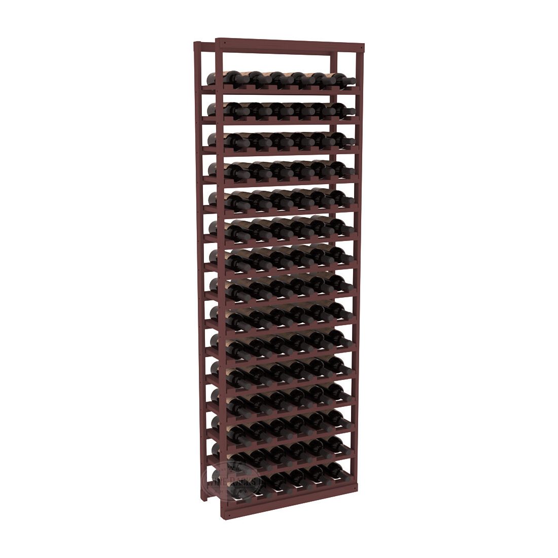 InstaCellar - Baker Style Bottle Rack in Ponderosa Pine Walnut stained without WineSafe™ Satin Sealant