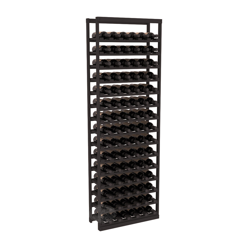 InstaCellar - Baker Style Bottle Rack in Ponderosa Pine Black stained without WineSafe™ Satin Sealant