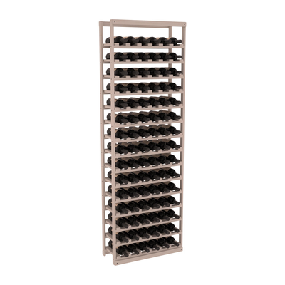 InstaCellar - Baker Style Bottle Rack in Ponderosa Pine Greywash stained without WineSafe™ Satin Sealant