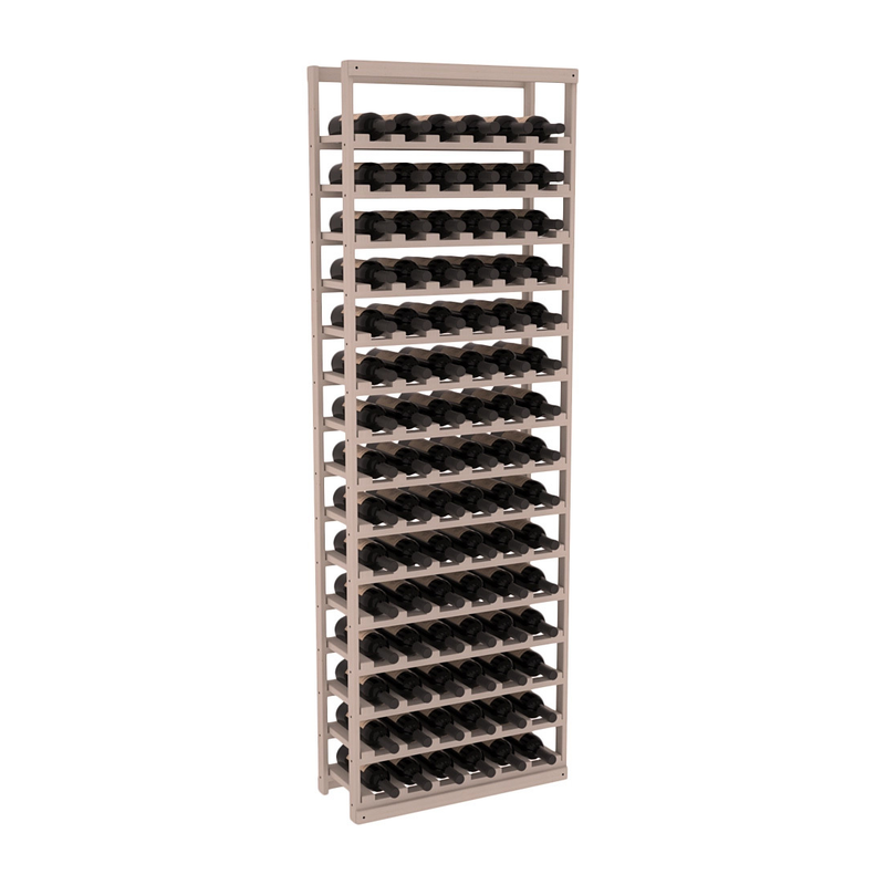 InstaCellar - Baker Style Bottle Rack in Ponderosa Pine Greywash stained without WineSafe™ Satin Sealant