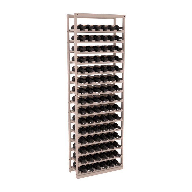 InstaCellar - Baker Style Bottle Rack in Ponderosa Pine Greywash stained with WineSafe™ Satin Sealant