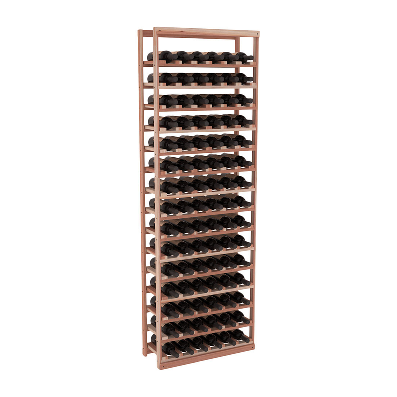InstaCellar - Baker Style Bottle Rack in Premium Redwood Unstained without WineSafe™ Satin Sealant
