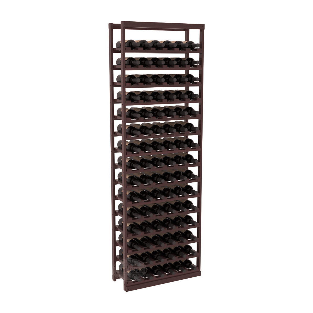 InstaCellar - Baker Style Bottle Rack in Premium Redwood Walnut stained with WineSafe™ Satin Sealant