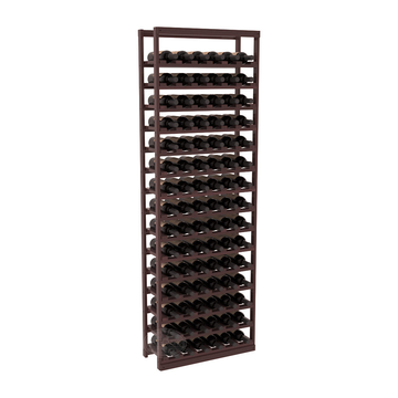 InstaCellar - Baker Style Bottle Rack in Premium Redwood Walnut stained with WineSafe™ Satin Sealant
