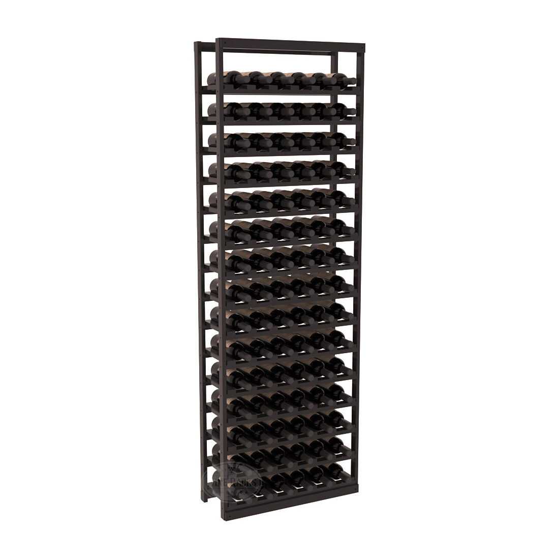 InstaCellar - Baker Style Bottle Rack in Premium Redwood Black stained with WineSafe™ Satin Sealant