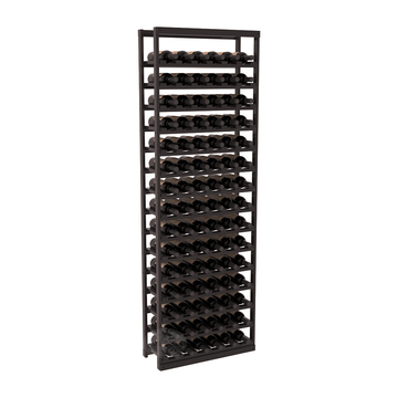 InstaCellar - Baker Style Bottle Rack in Premium Redwood Black stained with WineSafe™ Satin Sealant