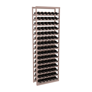 InstaCellar - Baker Style Bottle Rack in Premium Redwood Greywash stained without WineSafe™ Satin Sealant