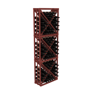 InstaCellar - Full Height Diamond Bin in Knotty Alder Cherry stained without WineSafe™ Satin Sealant
