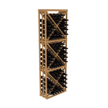 InstaCellar - Full Height Diamond Bin in Ponderosa Pine Oak stained without WineSafe™ Satin Sealant