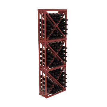 InstaCellar - Full Height Diamond Bin in Ponderosa Pine Cherry stained without WineSafe™ Satin Sealant