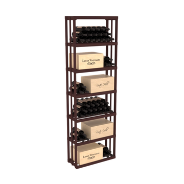 InstaCellar - Rectangle Bin Rack in Grand Mahogany Walnut stained without WineSafe™ Satin Sealant