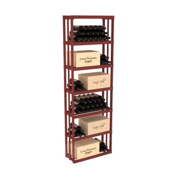InstaCellar - Rectangle Bin Rack in Ponderosa Pine Cherry stained without WineSafe™ Satin Sealant