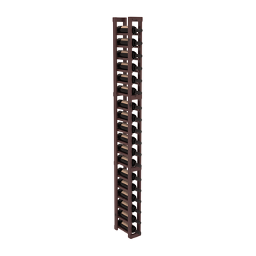 InstaCellar - 1 Column Standard Rack in Knotty Alder Walnut stained with WineSafe™ Satin Sealant