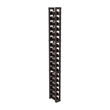 InstaCellar - 1 Column Standard Rack in Knotty Alder Black stained with WineSafe™ Satin Sealant