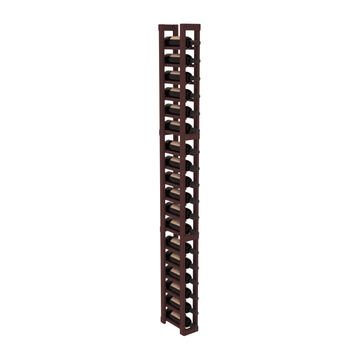 InstaCellar - 1 Column Standard Rack in Grand Mahogany Walnut stained without WineSafe™ Satin Sealant